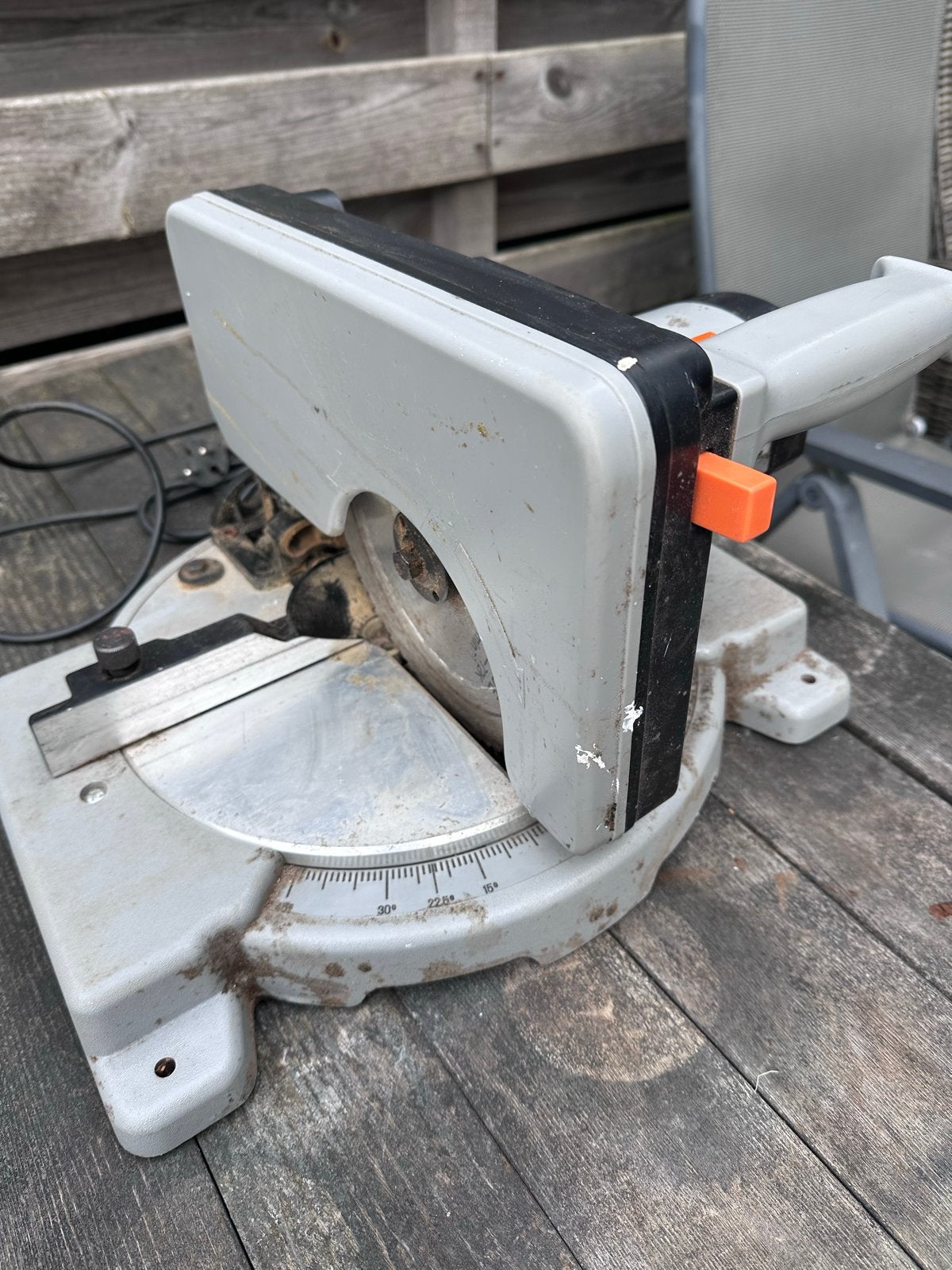 Kinzo Afkortzaag 800W - Gebruikt, Ophalen, Gebruikt, 600 tot 1200 watt, Afkortzaag