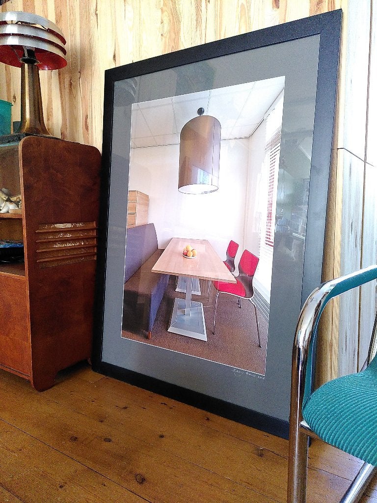 foto moderne kunst Groot gesigneerd, Ophalen, Foto, Fotografie, Achter glas