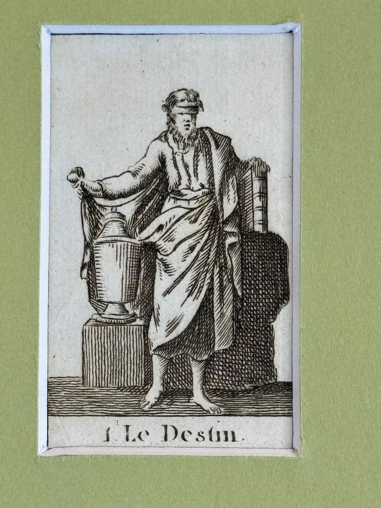 Voorbestemd - Le Destin - Gravure (rond 1790-1815) P0859-01, Antiek en Kunst, Kunst | Etsen en Gravures, Ophalen of Verzenden