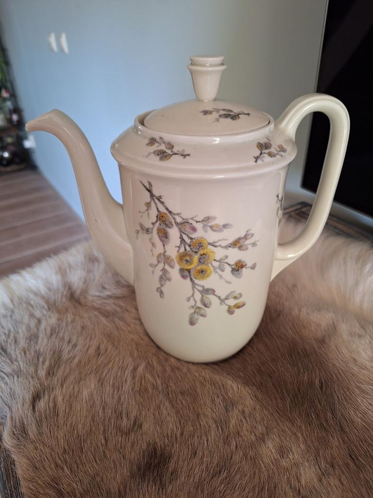 Vintage Mosa Maastricht Koffiepot met Bloemenmotief, Antiek en Kunst, Ophalen