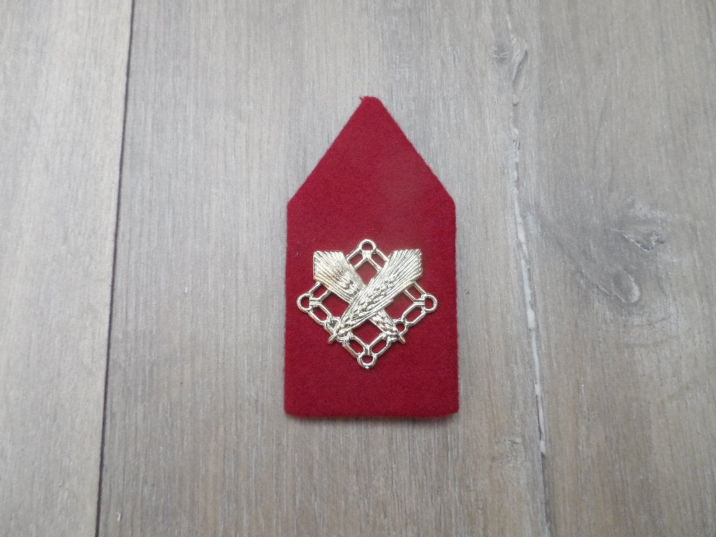Kraagembleem Intendance 1x nw, Verzamelen, Ophalen, Landmacht, Nederland
