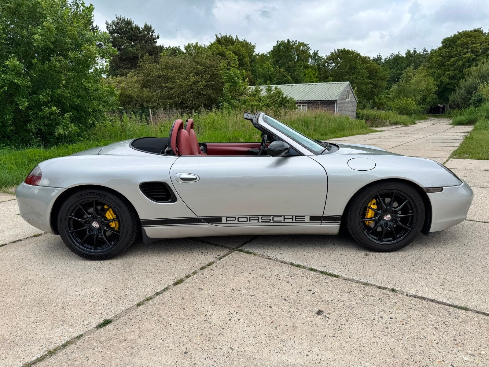 PORSCHE BOXSTER 986 2.5 AUTOMAAT AIRCO BJ1997 LEER 6CIL, Auto's, Porsche, Automaat, Achterwielaandrijving, Cabriolet, Bedrijf