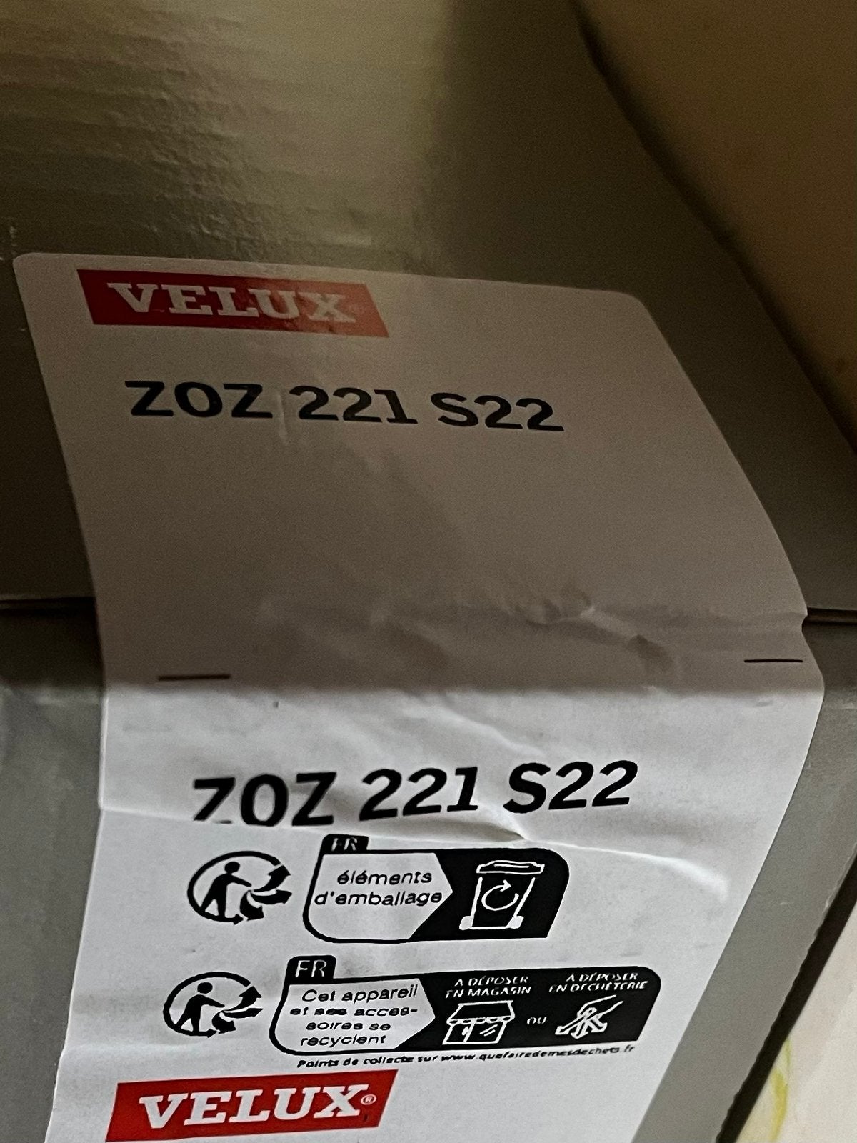 VELUX ZOZ 221 S22 Nieuw | Motor + Zonnecel + Accu, Ophalen, Minder dan 100 cm, Nieuw, Minder dan 100 cm