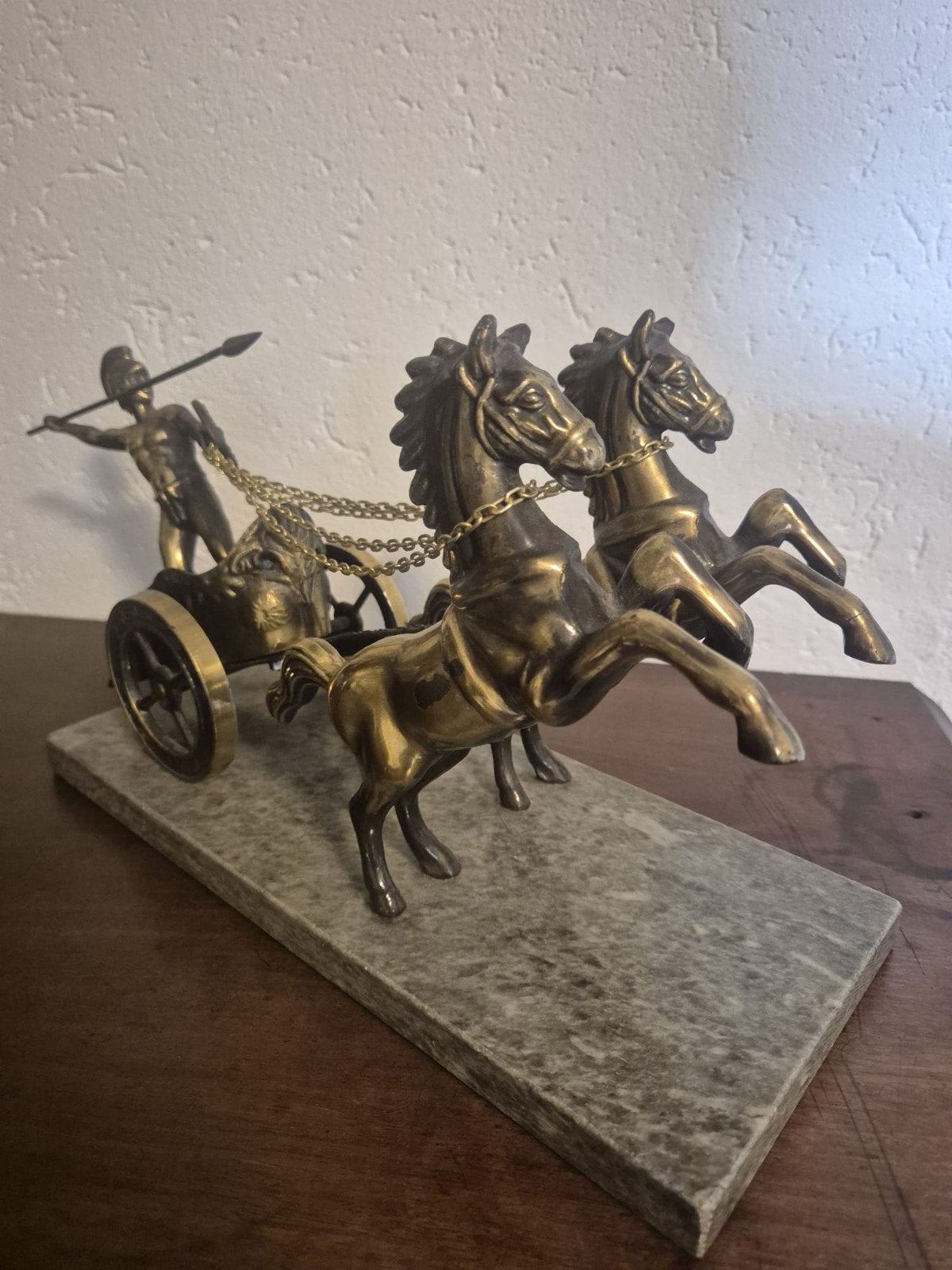 Romeinse strijdwagen zeer gedetailleerd 35cm 22cm 5kilo, Ophalen of Verzenden