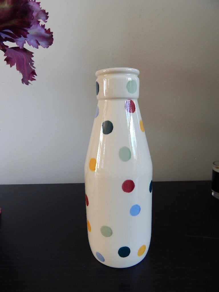 Emma Bridgewater Polka Dot grote maat Milk bottle, Nieuw, Ophalen of Verzenden, Emma Bridgewater, Overige stijlen
