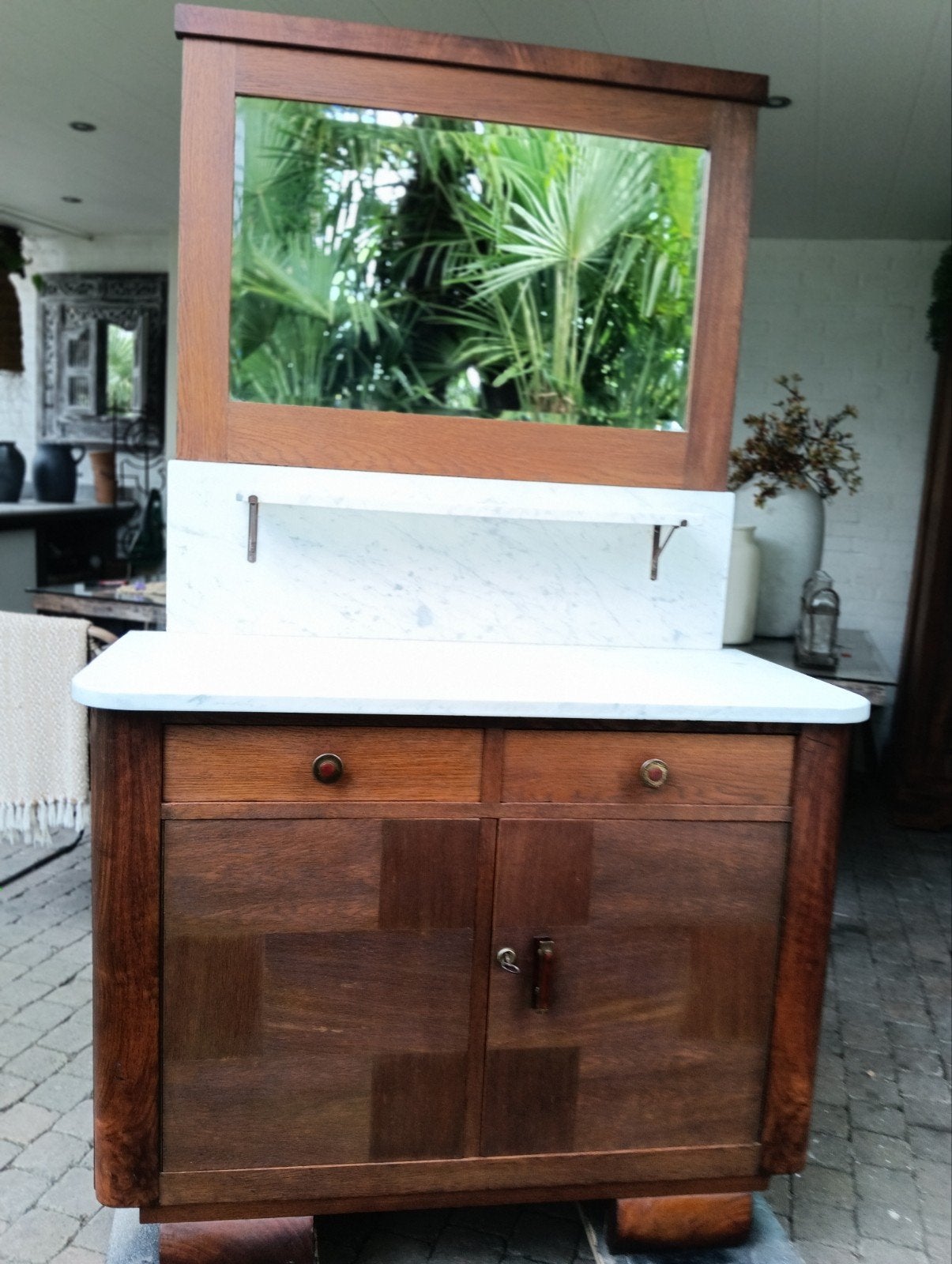 antiek badkamermeubel wastafel baby commode vintage interieu, Ophalen