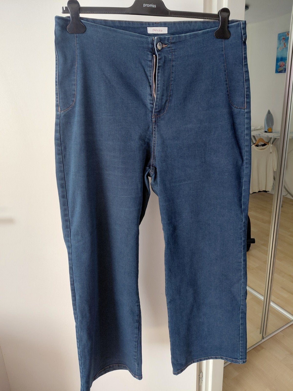 Paprika Jeans blauw wijde pijpen maat 2 (46), Blauw, Ophalen of Verzenden, Paprika, Gedragen
