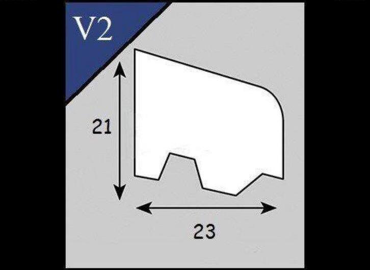 Hardhouten glaslatten V2 (21x23), 2x3,67m; Prijs is per stuk, Ophalen of Verzenden, Zo goed als nieuw, Minder dan 80 cm, Overige typen