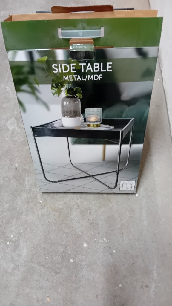 Bijzet tafeltje nieuw makkelijk tafeltje opvouwbaar, 45 tot 60 cm, Minder dan 55 cm, Vierkant, Nieuw