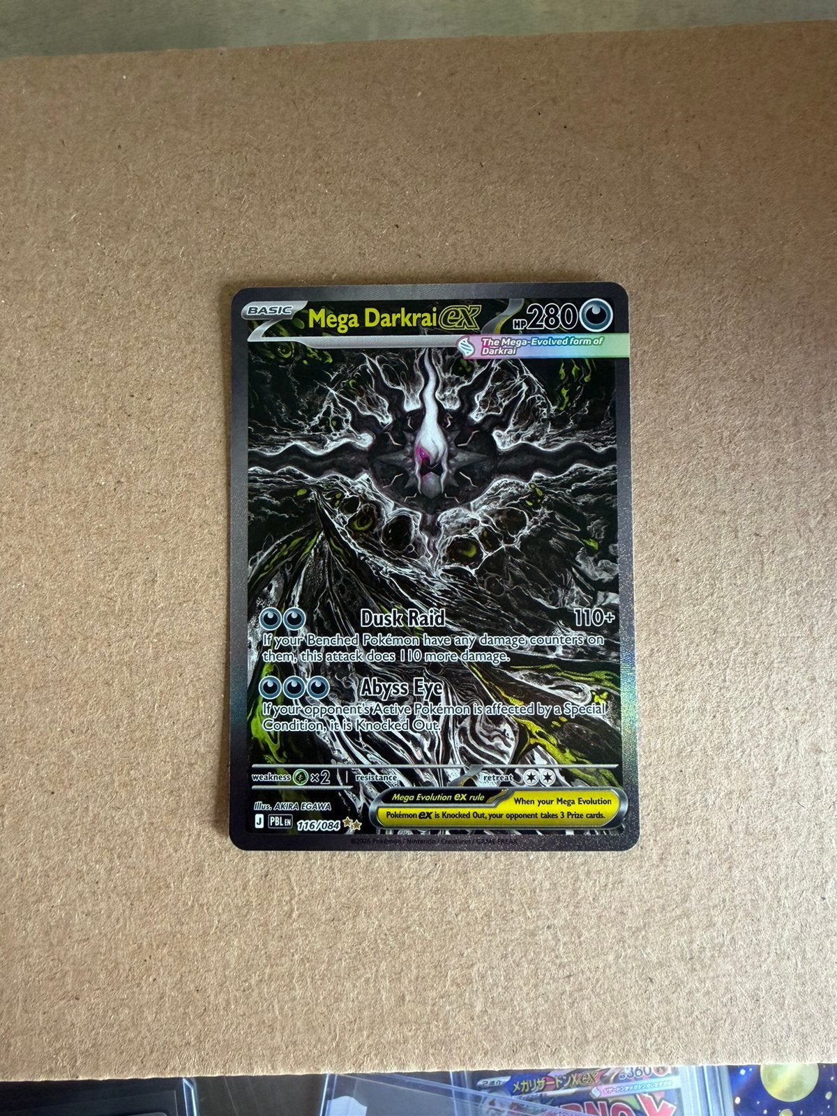 Mega Darkrai ex, Ophalen of Verzenden, Zo goed als nieuw