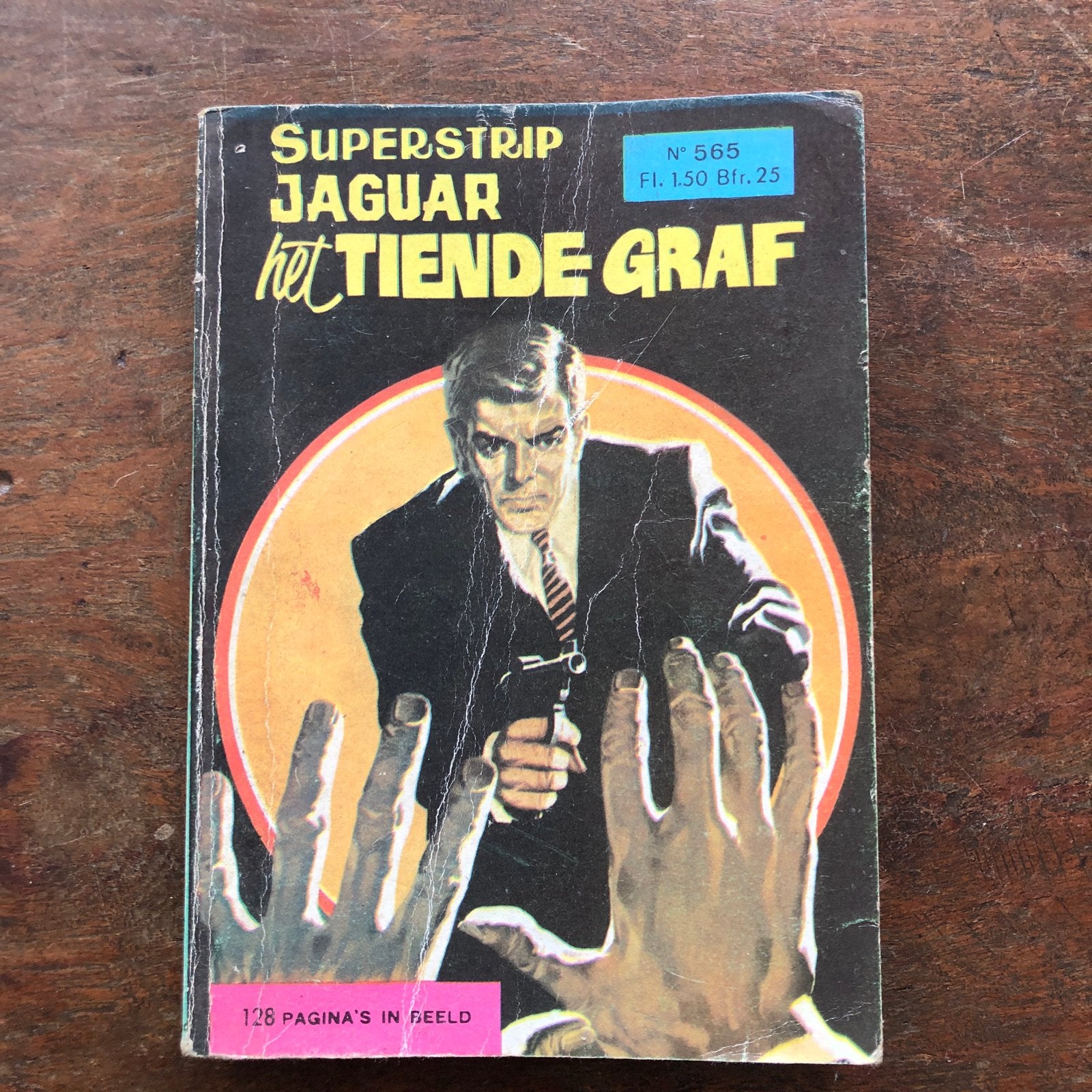 Superstrip Jaguar: Het Tiende Graf - Vintage Stripboek, Boeken, Eén stripboek, Ophalen of Verzenden, Gelezen