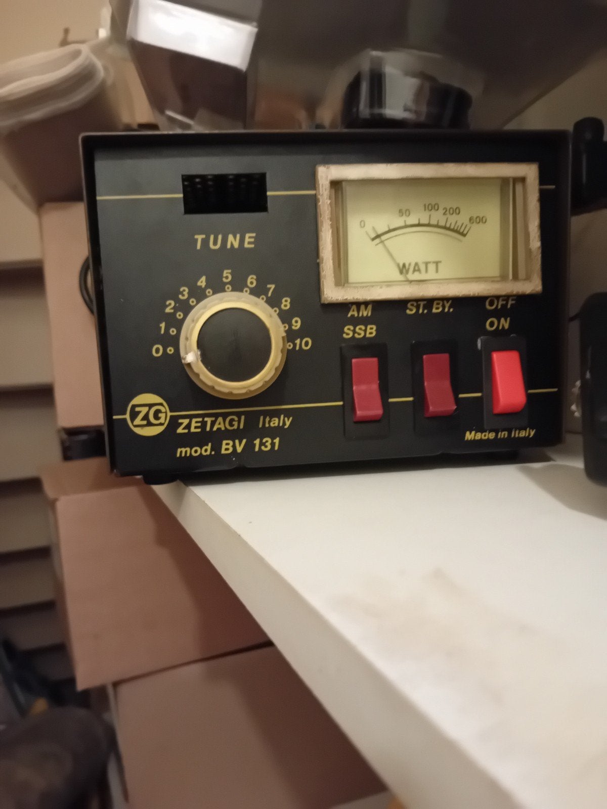 ZG ZETAGI Italy mod. BV 131 Wattmeter, Ophalen of Verzenden, Gebruikt, Overige merken