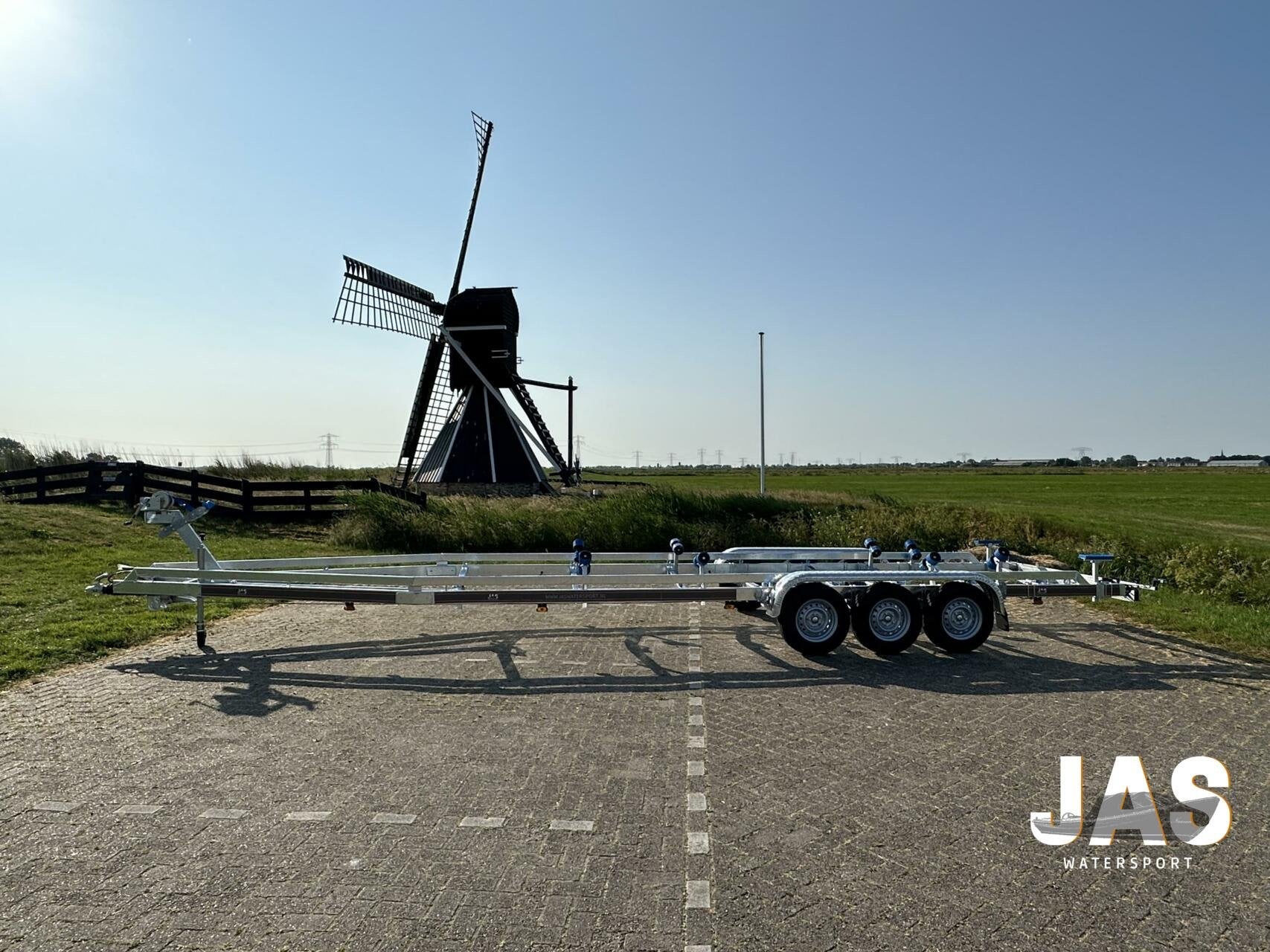 Nieuwe Vlemmix 3500KG 3 asser boottrailer incl.btw/ kenteken, Nieuw, Overige typen, Geremd