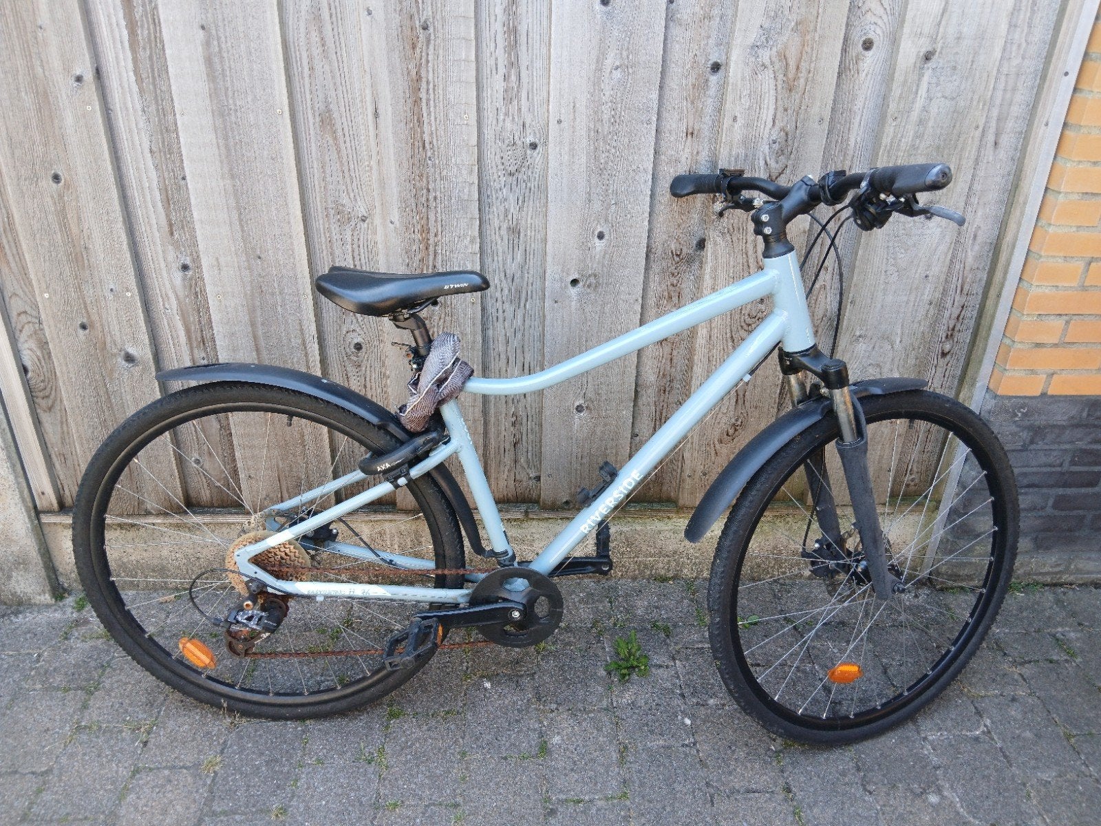 Fiets met 9 versnellingen - Goede staat, Gebruikt, Vering, 61 tot 65 cm, Schijfrem