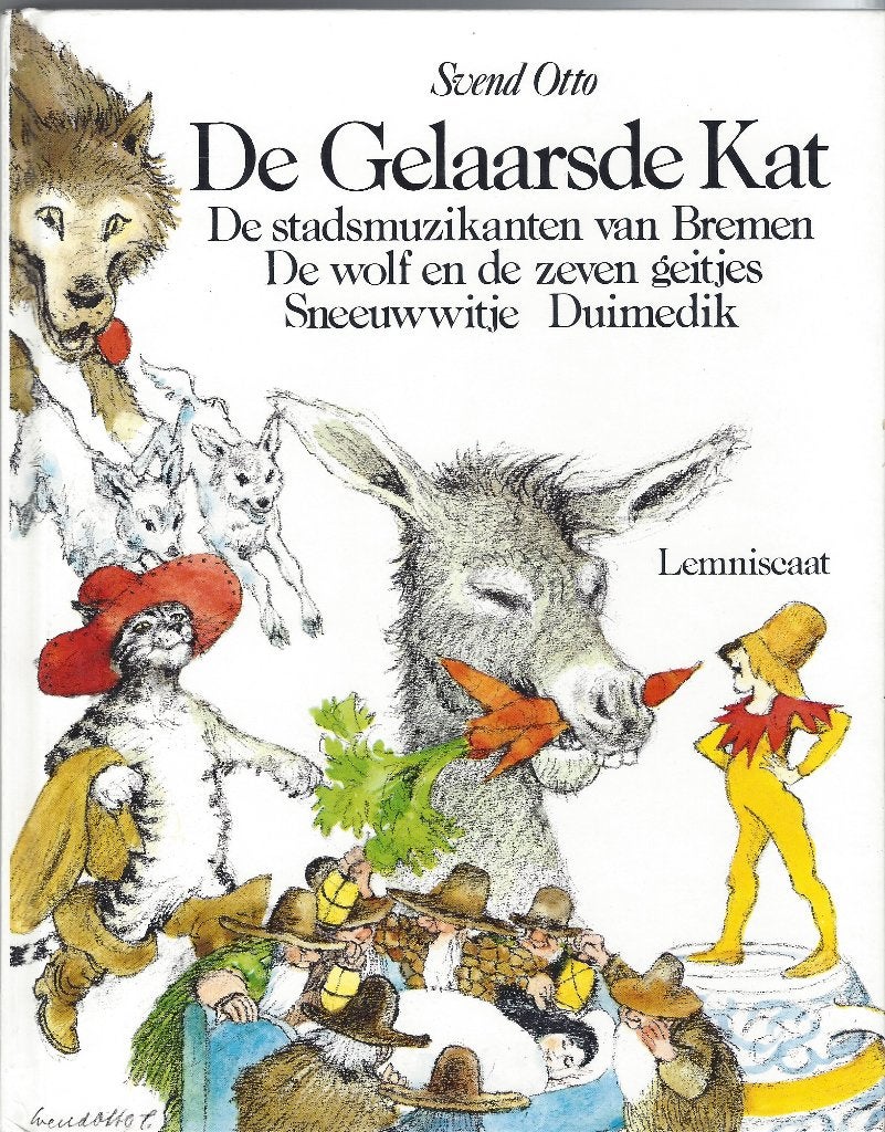 DE GELAARSDE KAT & andere Sprookjes-Gebrs.Grimm/ Svend Otto, Boeken, Sprookjes en Fabels, Ophalen of Verzenden, Zo goed als nieuw