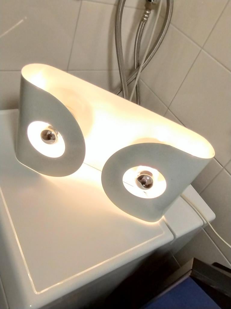 Vintage jaren zeventig retro grote wandlamp Lyfa stijl, Ophalen of Verzenden