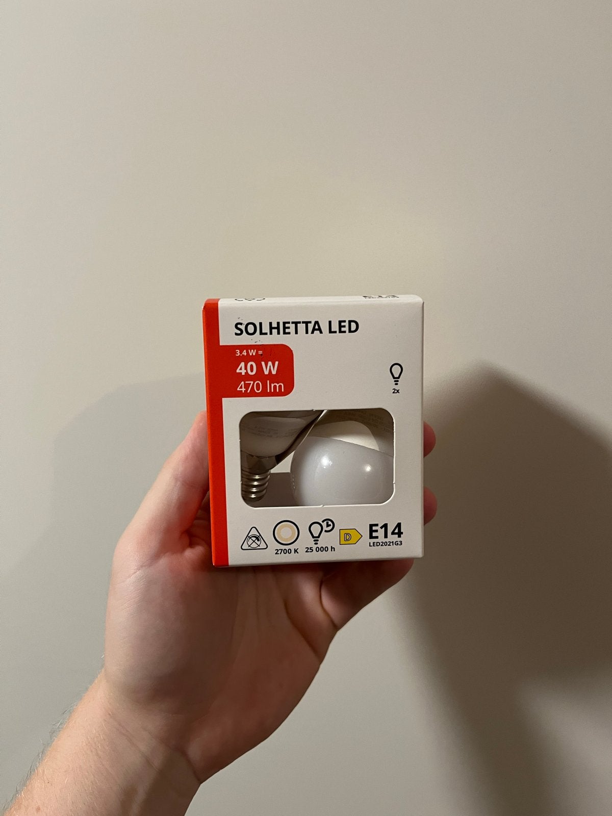 Nieuwe IKEA Solhetta LED lampen: 3x E14, 1x E27, Led-lamp, E14 (klein), Nieuw, IKEA