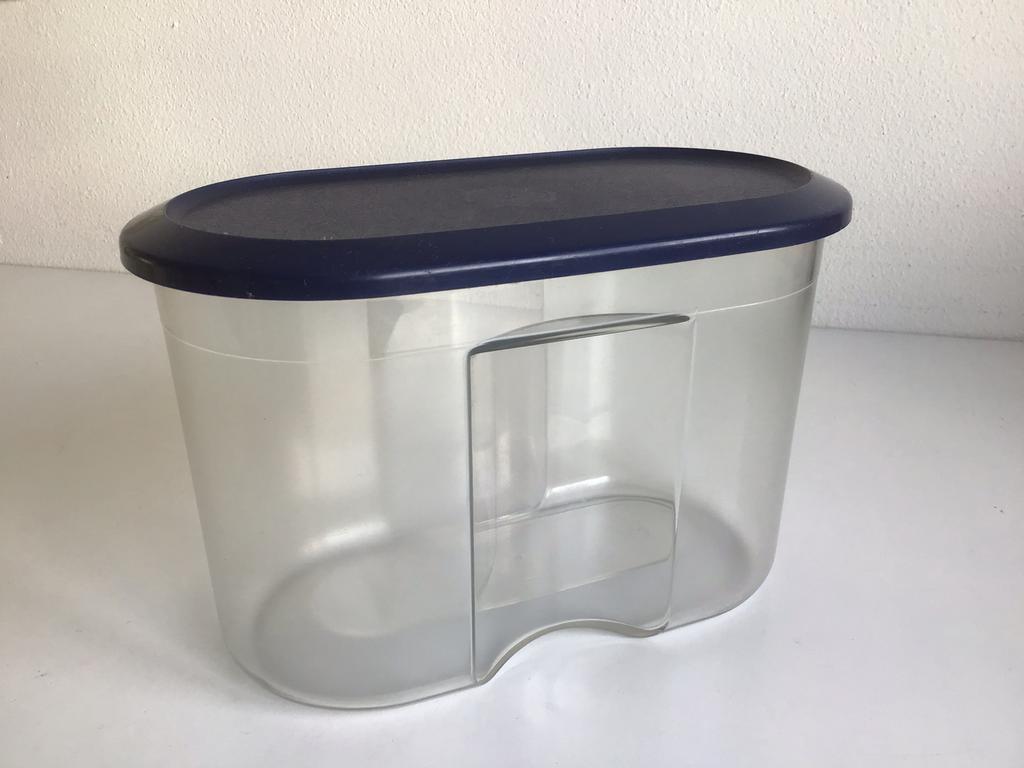 Luxe beschuitbus Tupperware blauw, Huis en Inrichting, Keuken | Tupperware, Ophalen of Verzenden, Blauw, Bus of Trommel