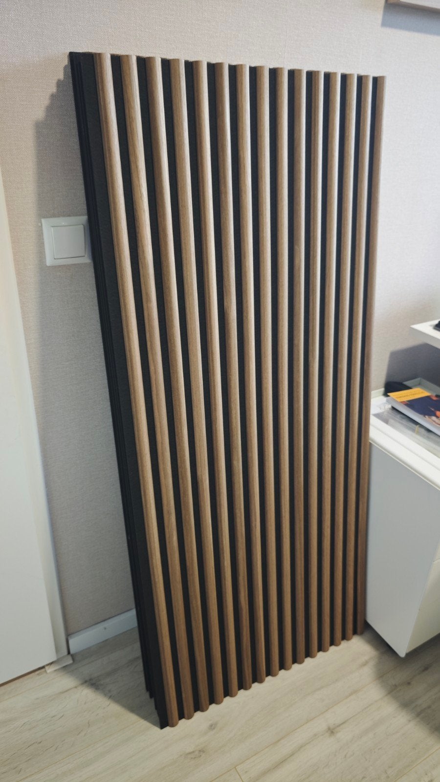 Akoestische wandpanelen, Huis en Inrichting, Woonaccessoires | Wanddecoraties, Ophalen, Hout, Zo goed als nieuw, Bruin