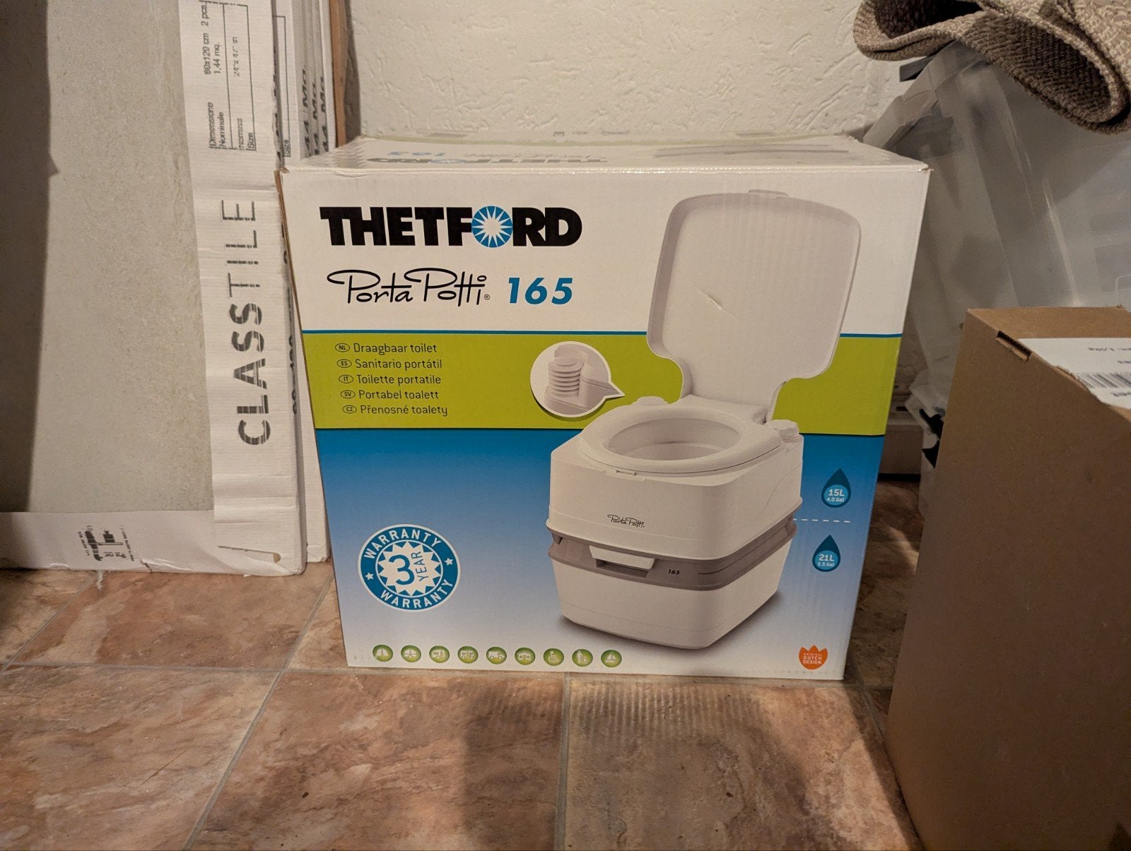 Thetford Porta Potti 165, Caravans en Kamperen, Ophalen