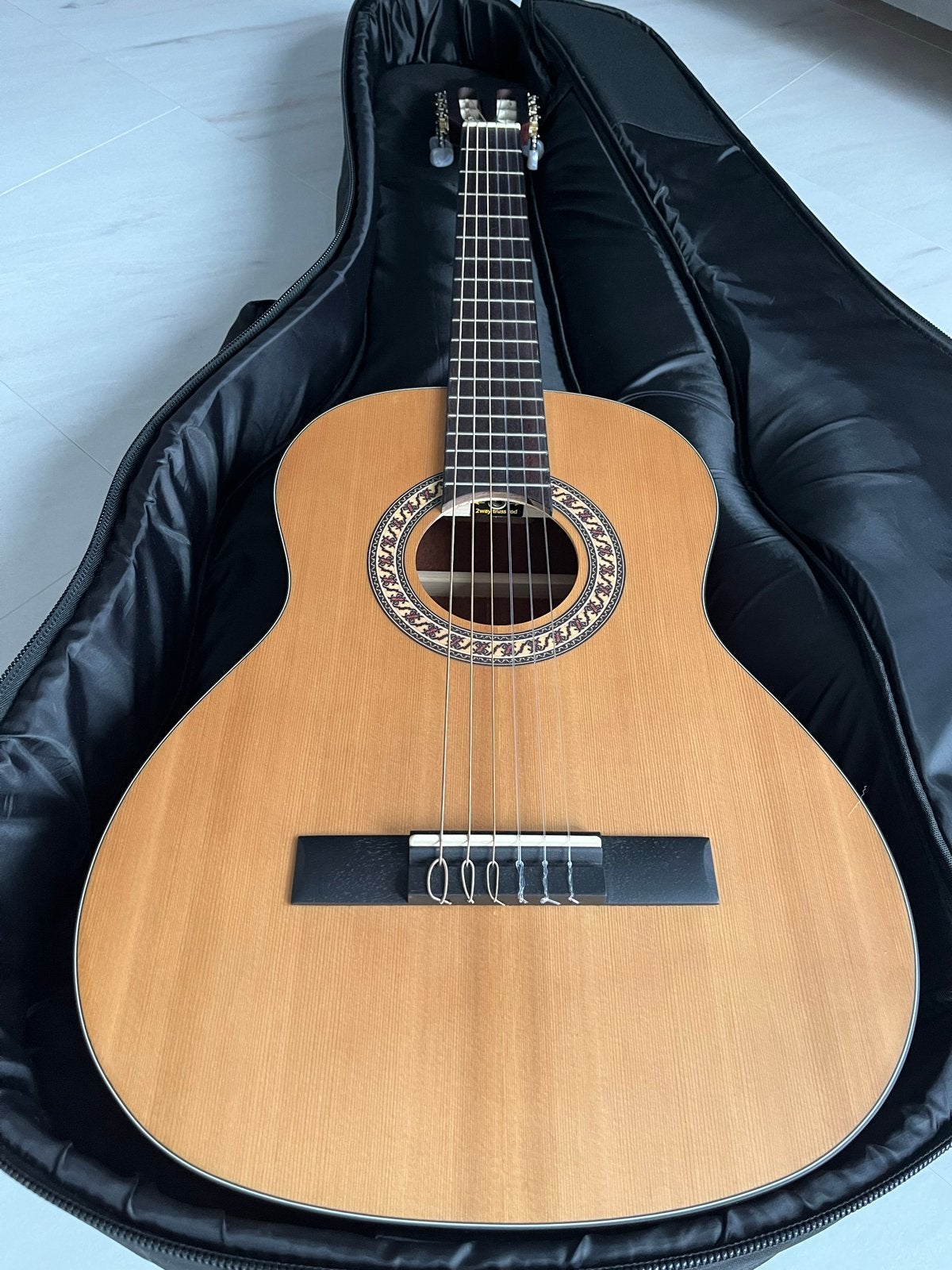 MORGAN CG11-DLXN Klassieke Gitaar met hoes, Ophalen of Verzenden, Zo goed als nieuw, Klassieke of Spaanse gitaar, Met koffer