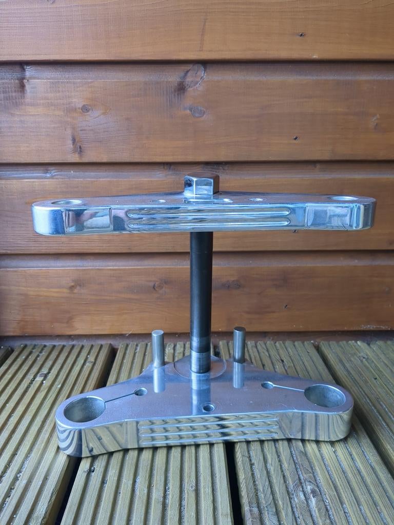 Shovelhead chopper 41mm triple tree balhoofdplaten, Motoren, Ophalen of Verzenden