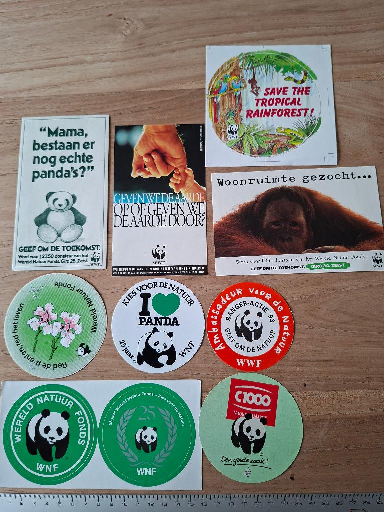 Stickers WNF, Verzamelen, Stickers, Ophalen of Verzenden, Zo goed als nieuw, Dier en Natuur
