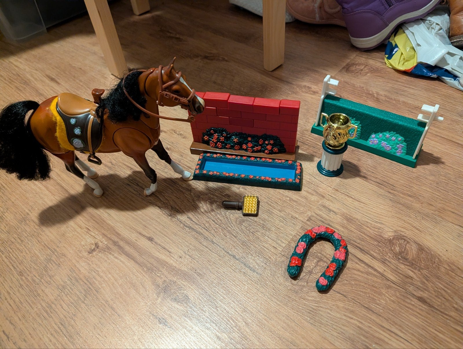 Grand Champions Springpaard set met accessoires, Ophalen, Gebruikt