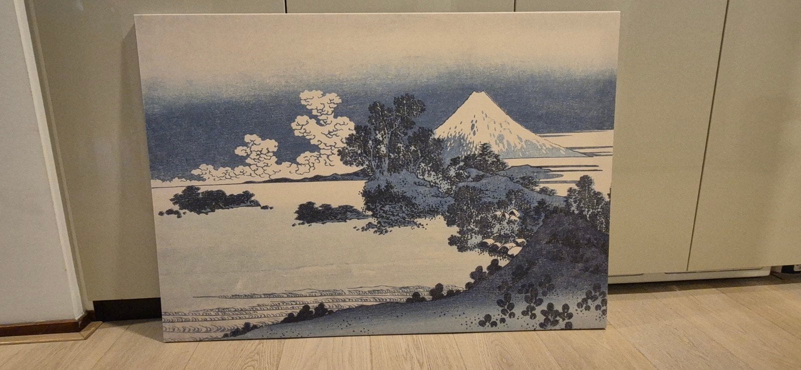 IKEA PJÄTTERYD Canvas: De Grote Golf van Kanagawa (100x70cm), Ophalen, 75 tot 100 cm, 75 – 100, Print