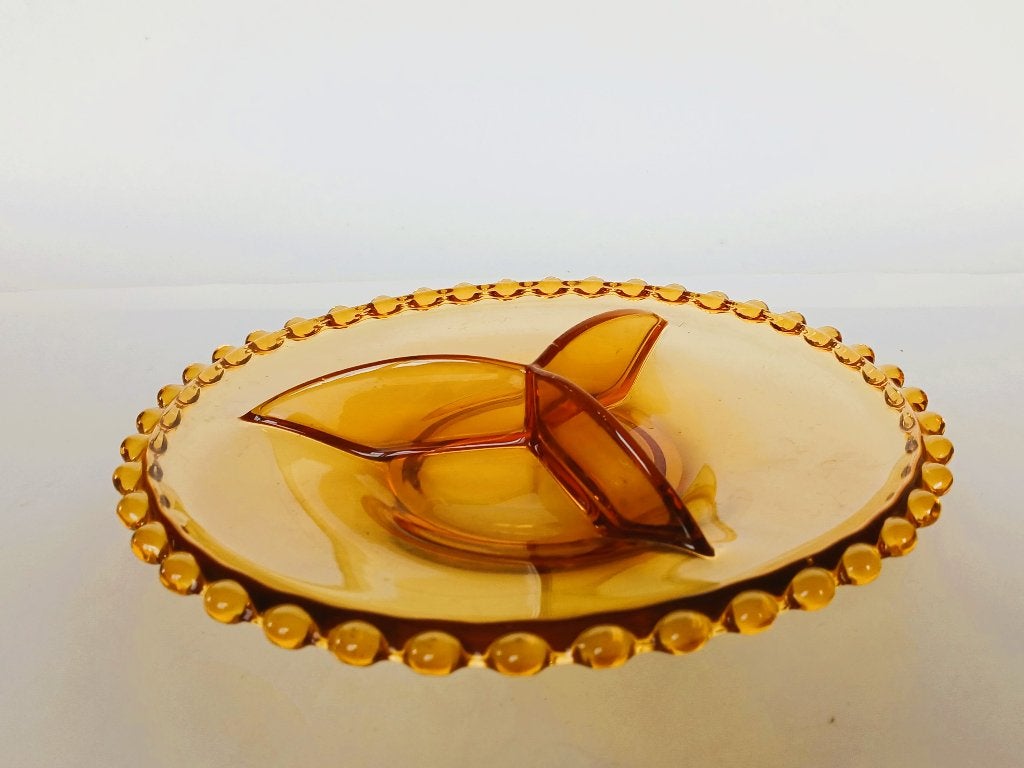Schaal 3-Vaksschaal Art Deco Vintage, Antiek en Kunst, Ophalen of Verzenden