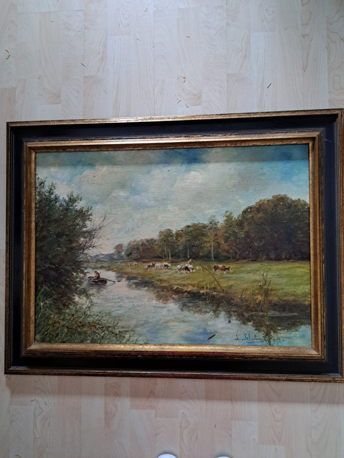 L.SCHULMAN. —-  HAAGSE SCHOOL., Antiek en Kunst, Kunst | Schilderijen | Klassiek, Ophalen of Verzenden