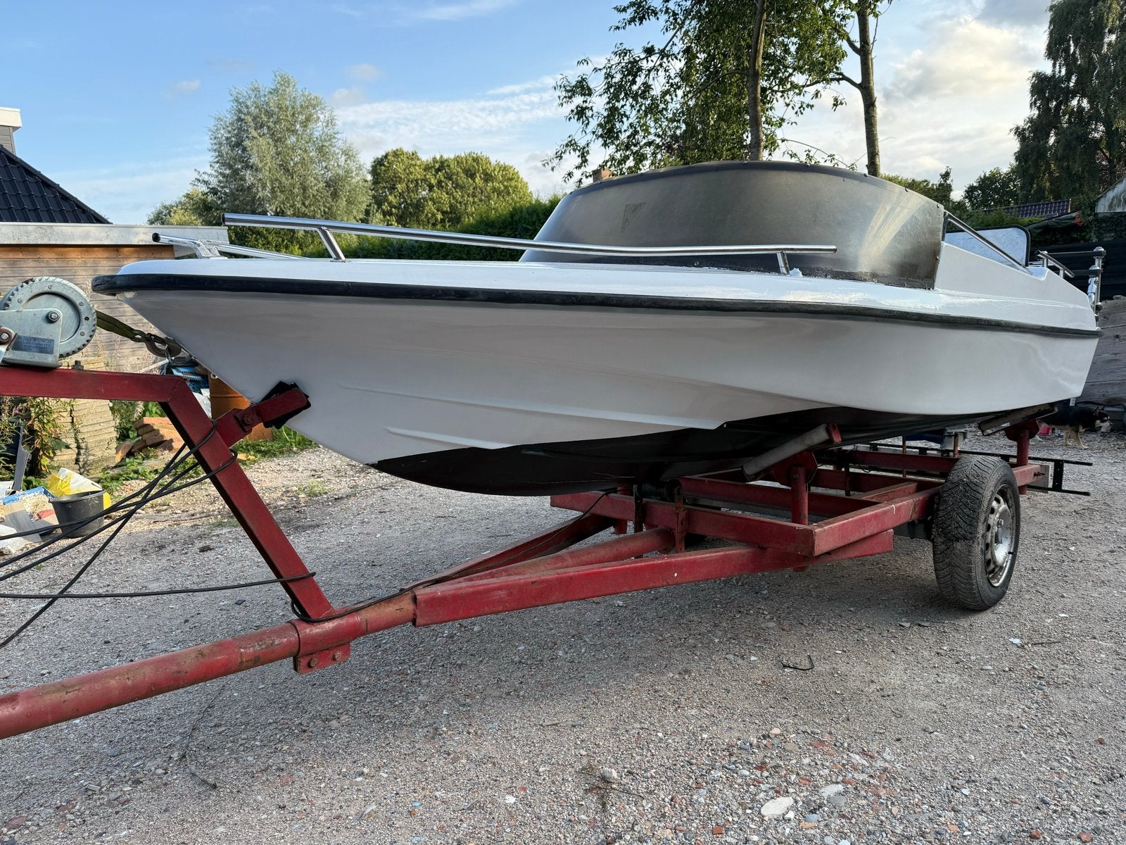 Mooie speedboot met 20 pk Yamaha en sterke trailer, Ophalen of Verzenden, Gebruikt