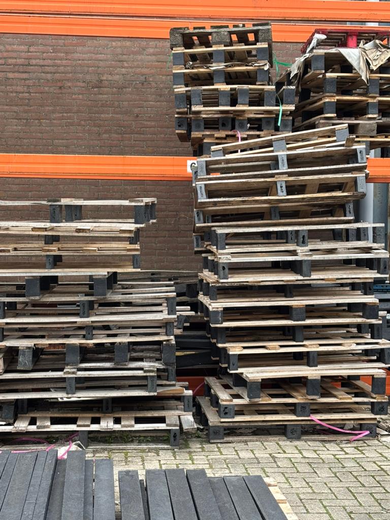 GRSTIS OP TE HALEN! Pallets voor kachelhout / bouwen, Ophalen, Hout, Minder dan 100 cm, Biels