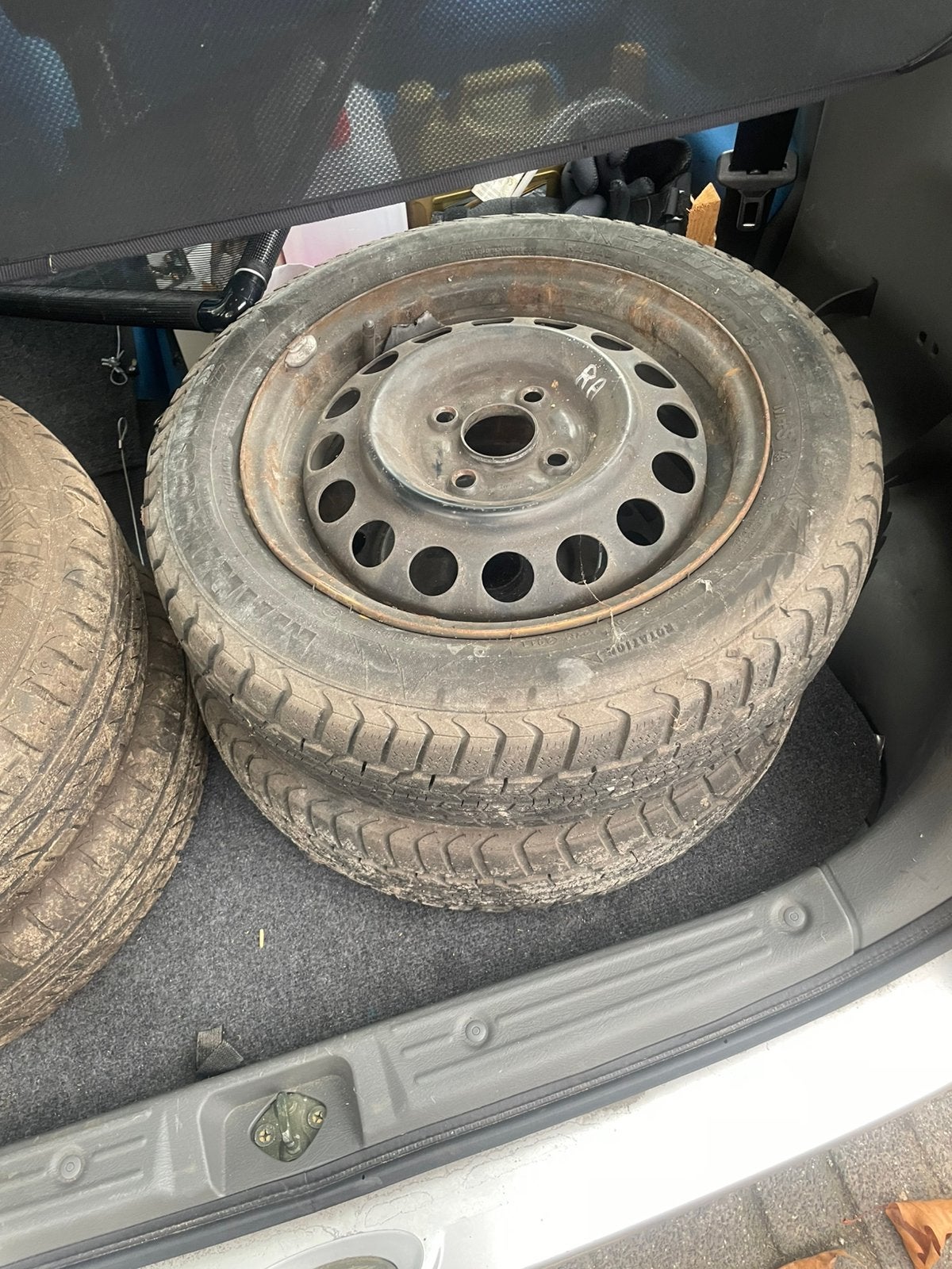 4x Auto Velg + Band, Ophalen