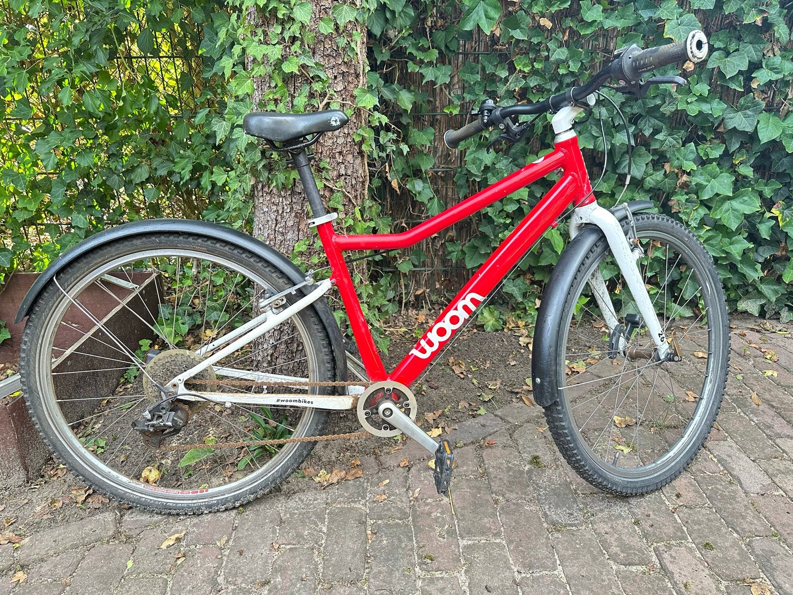 Woom 6 kinderfiets rood - Opknapper, Fietsen en Brommers, Fietsen | Kinderfietsjes, Ophalen, Gebruikt, Velgrem, 20 inch of meer