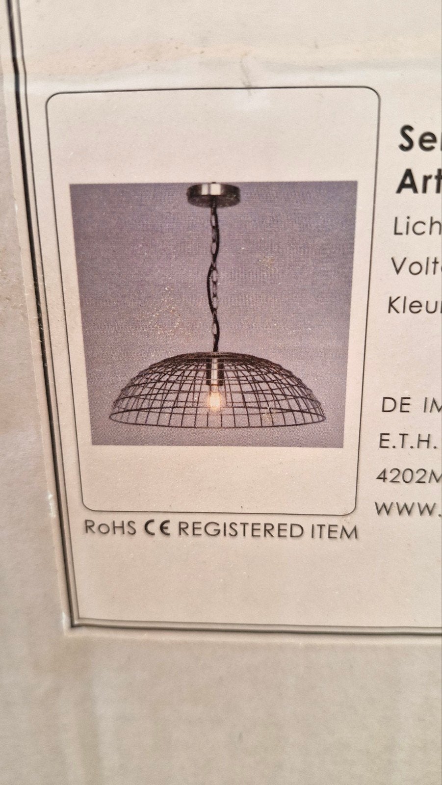 D&T Dutch Design Hanglamp - Vintage Zink, Nieuw, E27 (groot), Ophalen of Verzenden, Industrieel, Vintage