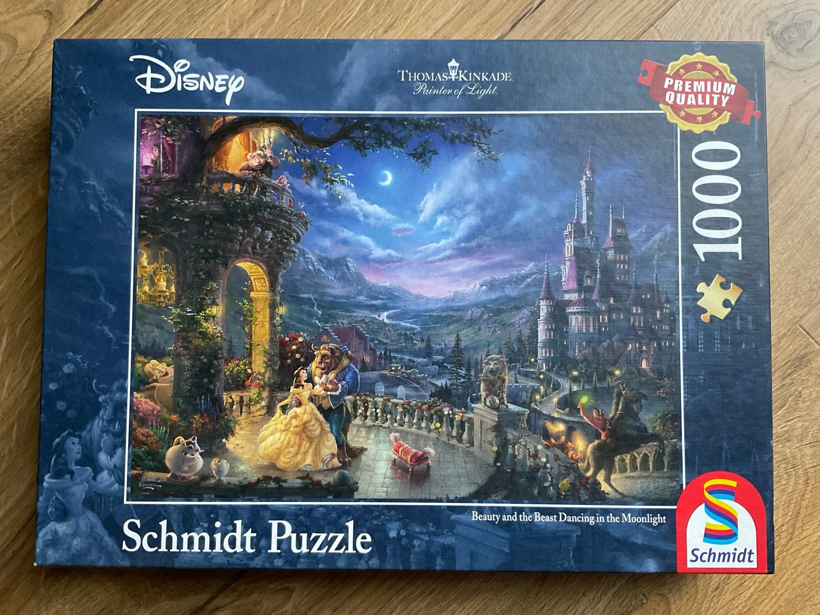Disney Thomas Kinkade Belle en het Beest Puzzel 1000 stukjes, Ophalen, 500 t/m 1500 stukjes, Gebruikt, Legpuzzel