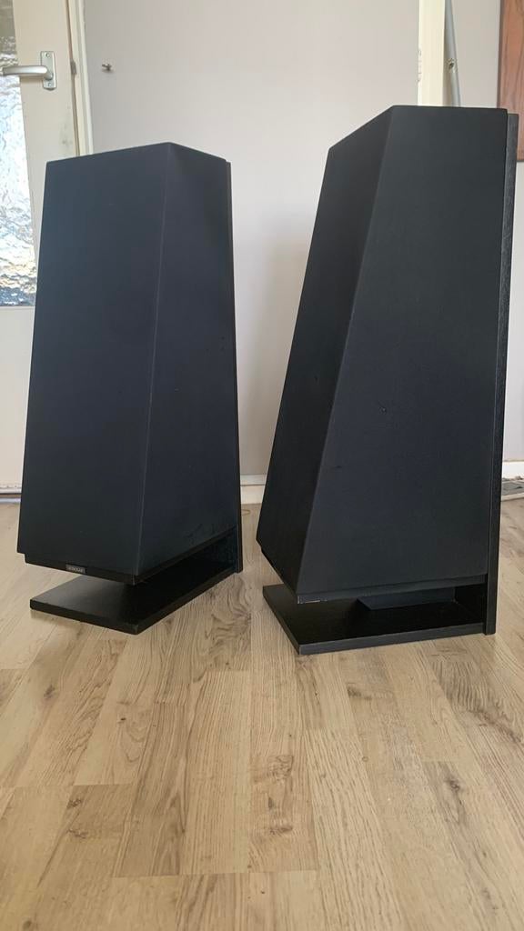 Prachtige AUDIOLAB Sfinx luidsprekers., Zo goed als nieuw, 120 watt of meer, Front, Rear of Stereo speakers, Ophalen