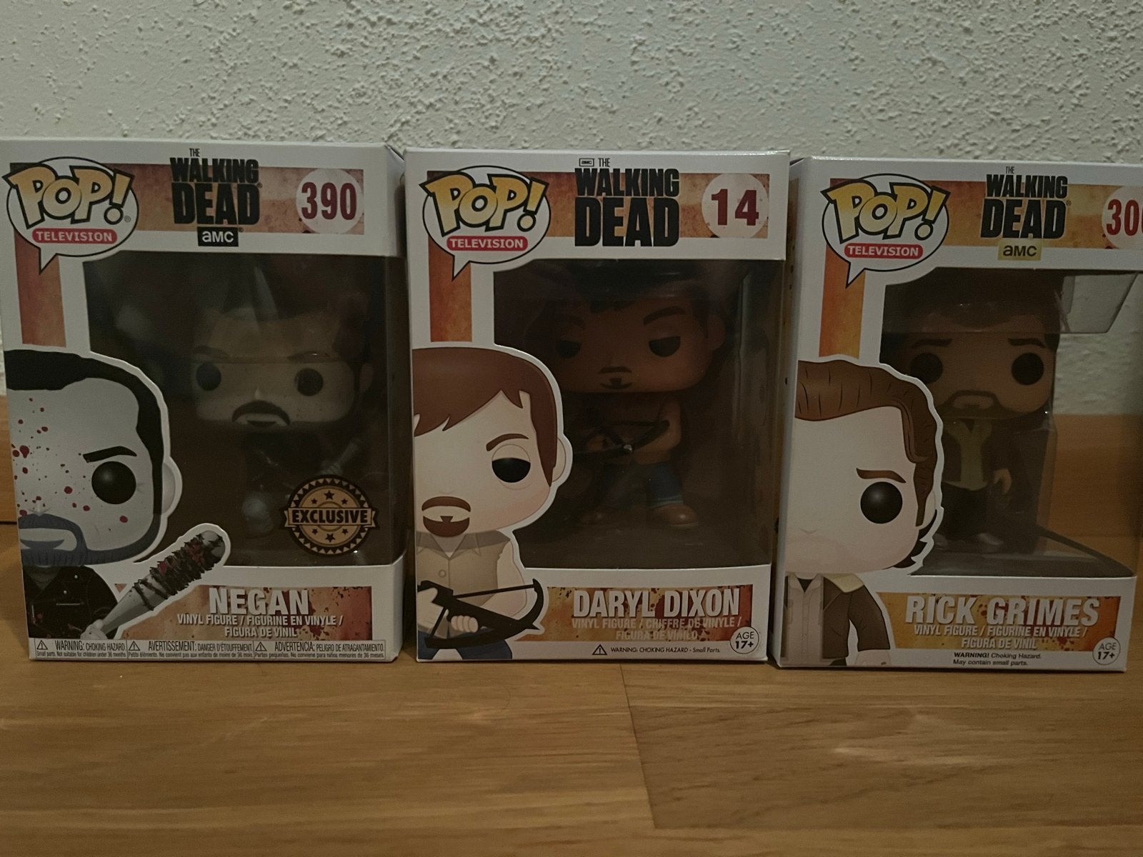 Funko Pop! The Walking Dead - Negan, Daryl, Rick Grimes, Ophalen of Verzenden, Zo goed als nieuw