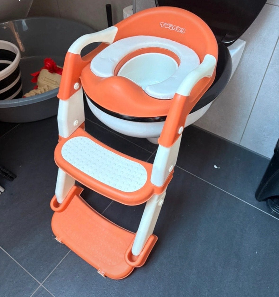Twinky 3-in-1 Potje/Toiletverkleiner met Opstapje, Ophalen, Zo goed als nieuw