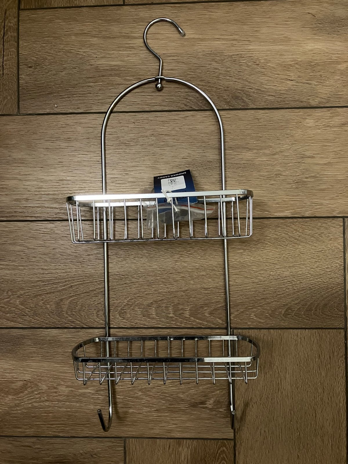 Badkamerrekje RVS - Douche Caddy, Ophalen of Verzenden, Nieuw, Zilver, Badkamerrek