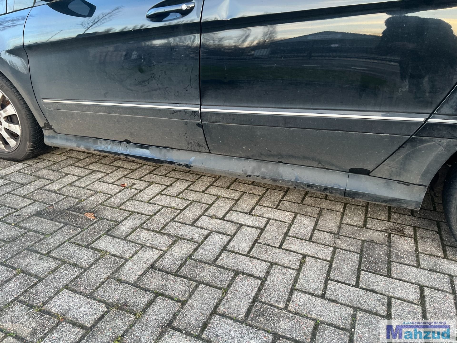 MERCEDES B KLASSE W245 zwart 191 links zijskirt 2005-2011, Gebruikt, Mercedes-Benz AG, Mercedes-Benz, Ophalen of Verzenden