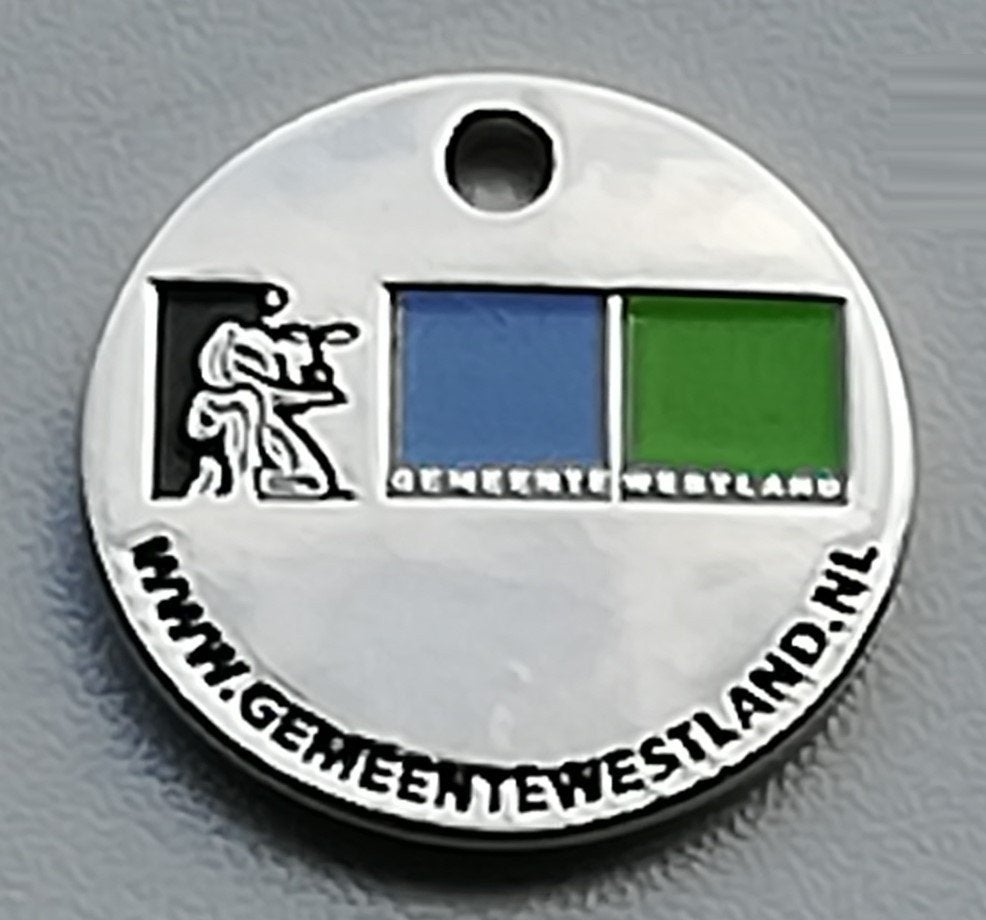 Winkelwagenmuntje Gemeente Westland, Ophalen of Verzenden