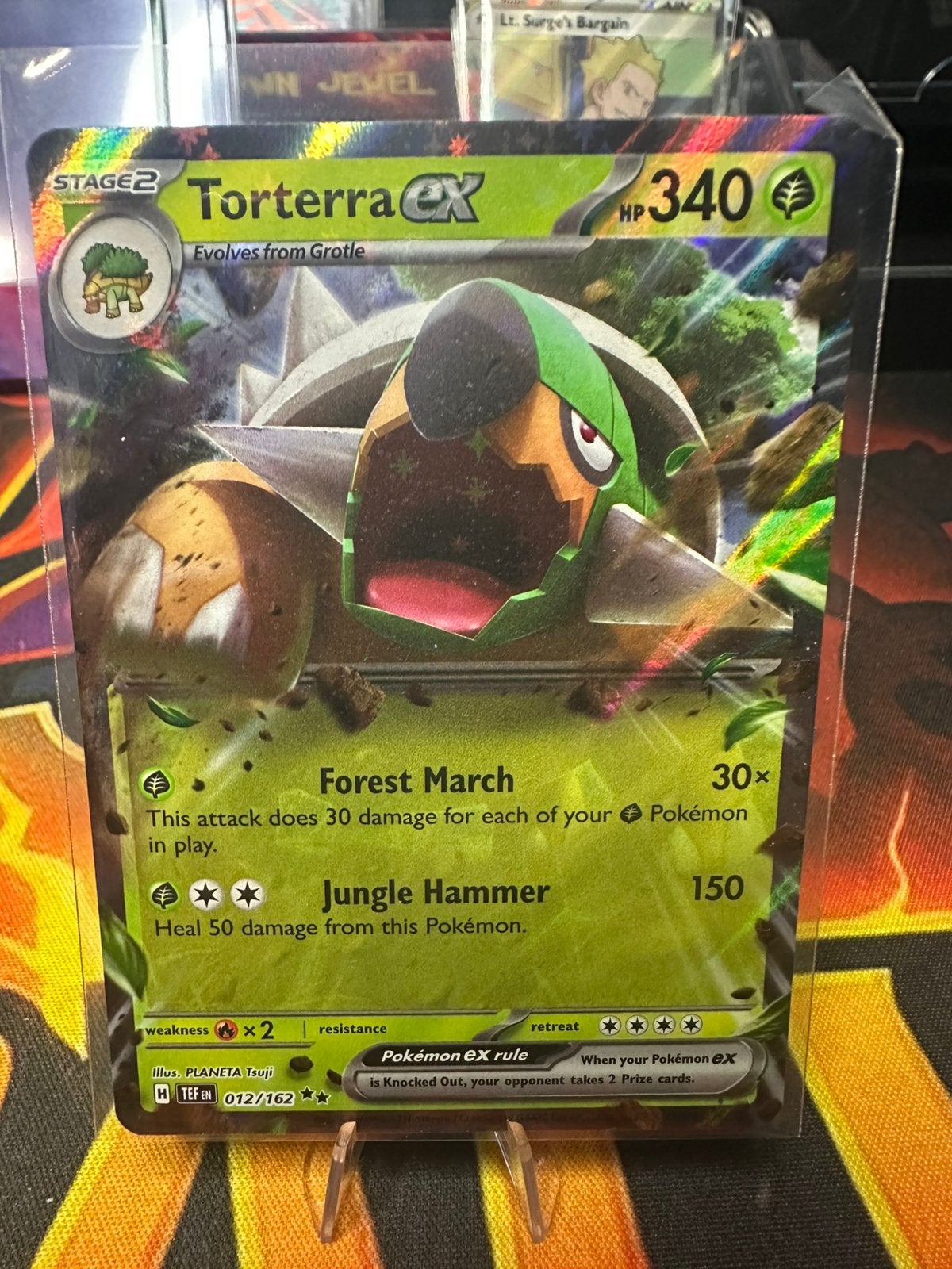 Torterra ex (TEF 012) Temporal Forces, Ophalen of Verzenden, Zo goed als nieuw, Losse kaart, Foil