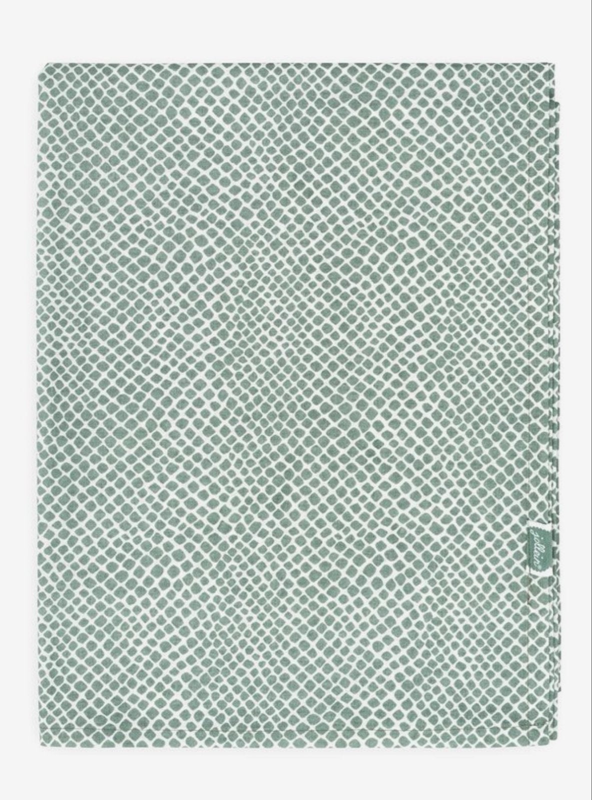 Jollein Ledikant Laken 120x150cm Snake - Ash Green, Lakentje, Groen, Jollein, Ophalen of Verzenden