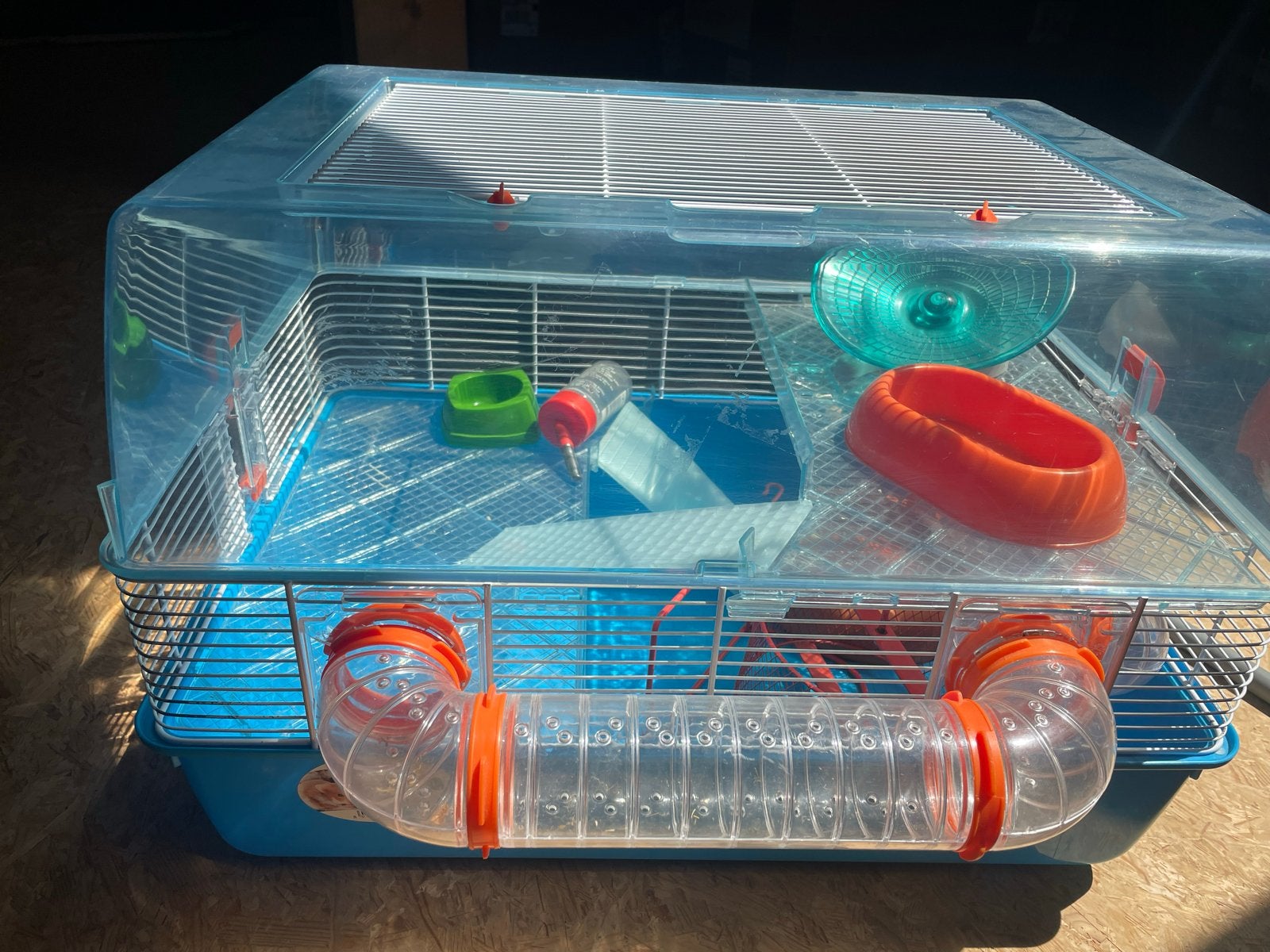 Leuke   ruime hoge Hamsterkooi met accesoires  in nieuwstaat, Dieren en Toebehoren, Knaagdieren en Konijnen | Hokken en Kooien
