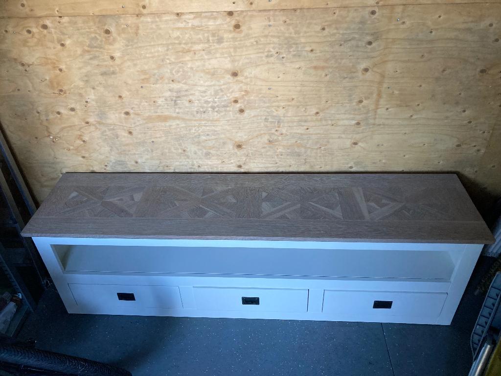 Dressoir/tv meubel, Ophalen, Gebruikt, 150 tot 200 cm, Eikenhout