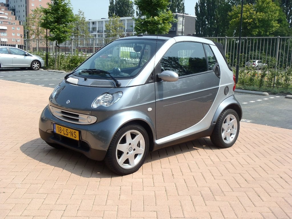 Smart Cabrio 45KW AUT 2003 Grijs, Auto's, Smart, Particulier, ForTwo, Benzine, A, Cabriolet, Automaat, Origineel Nederlands, Zilver of Grijs