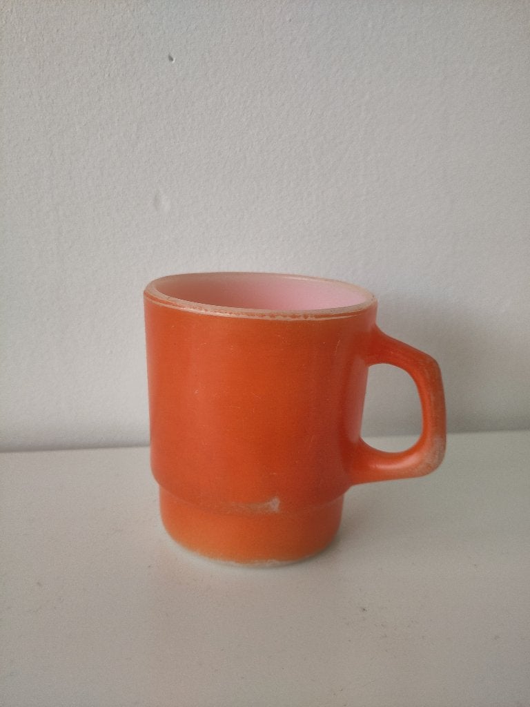 Fire-King Anchor Hocking Oranje Mok, Ophalen of Verzenden, Huis en Inrichting
