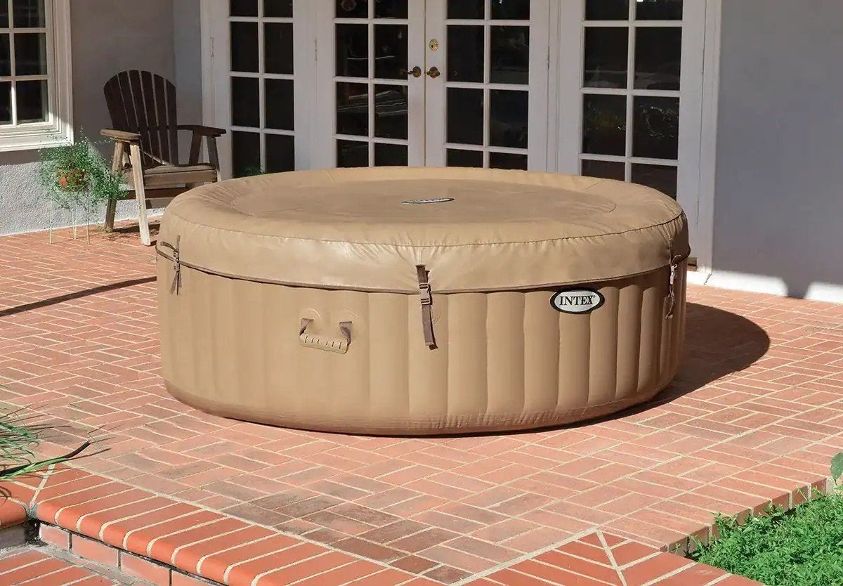 Intex PureSpa Sahara 6-persoons opblaasbare jacuzzi, Tuin en Terras, Ophalen, Gebruikt, Afdekzeil, Opblaasbaar